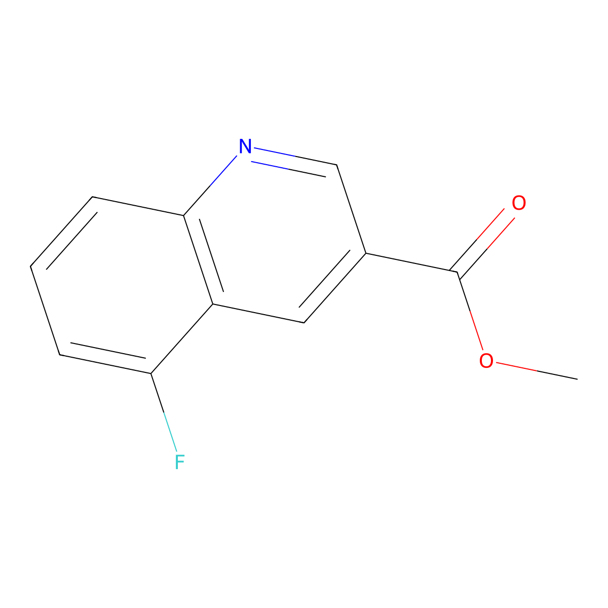 Methyl 5-Fluoroquinoline-3-carboxylate molecular structure, CAS 1415989-47-7