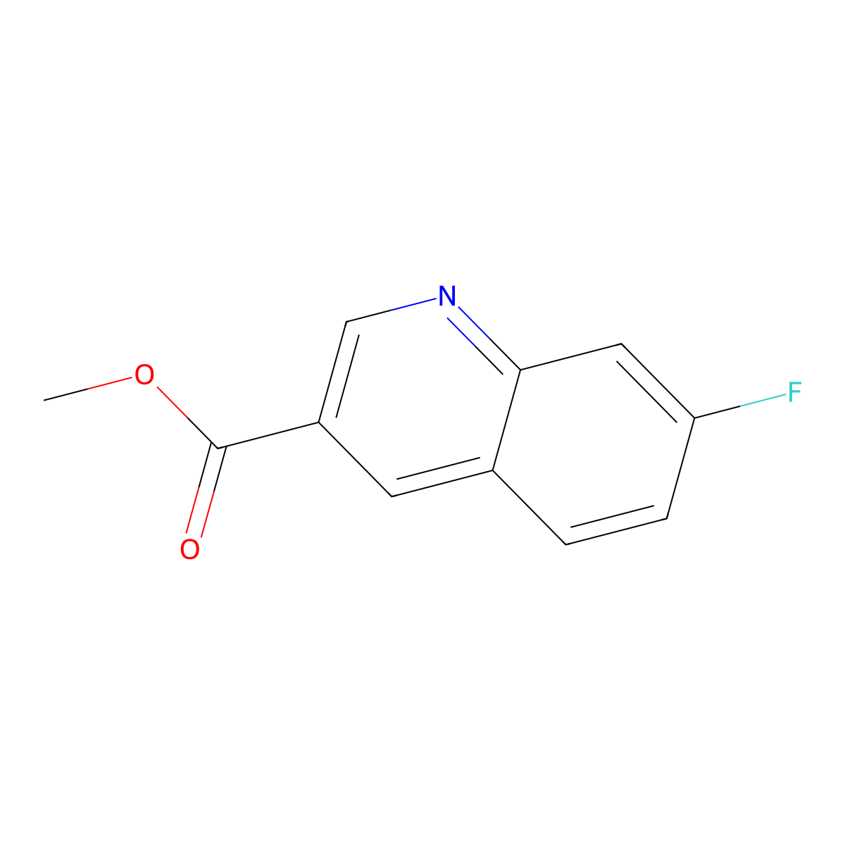 Methyl 7-Fluoroquinoline-3-carboxylate molecular structure, CAS 1415989-48-8
