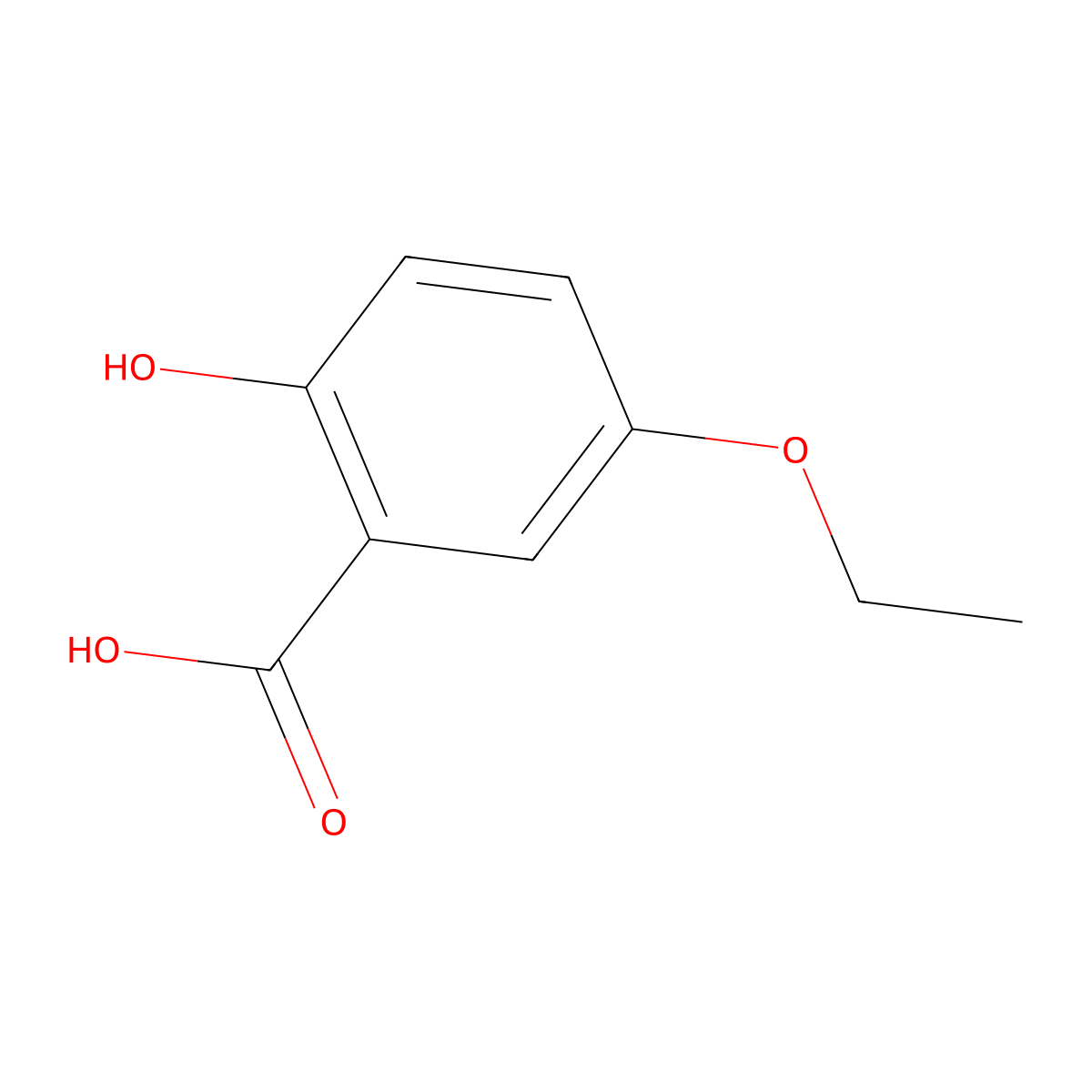 5-Ethoxysalicylic acid molecular structure, CAS 14160-71-5