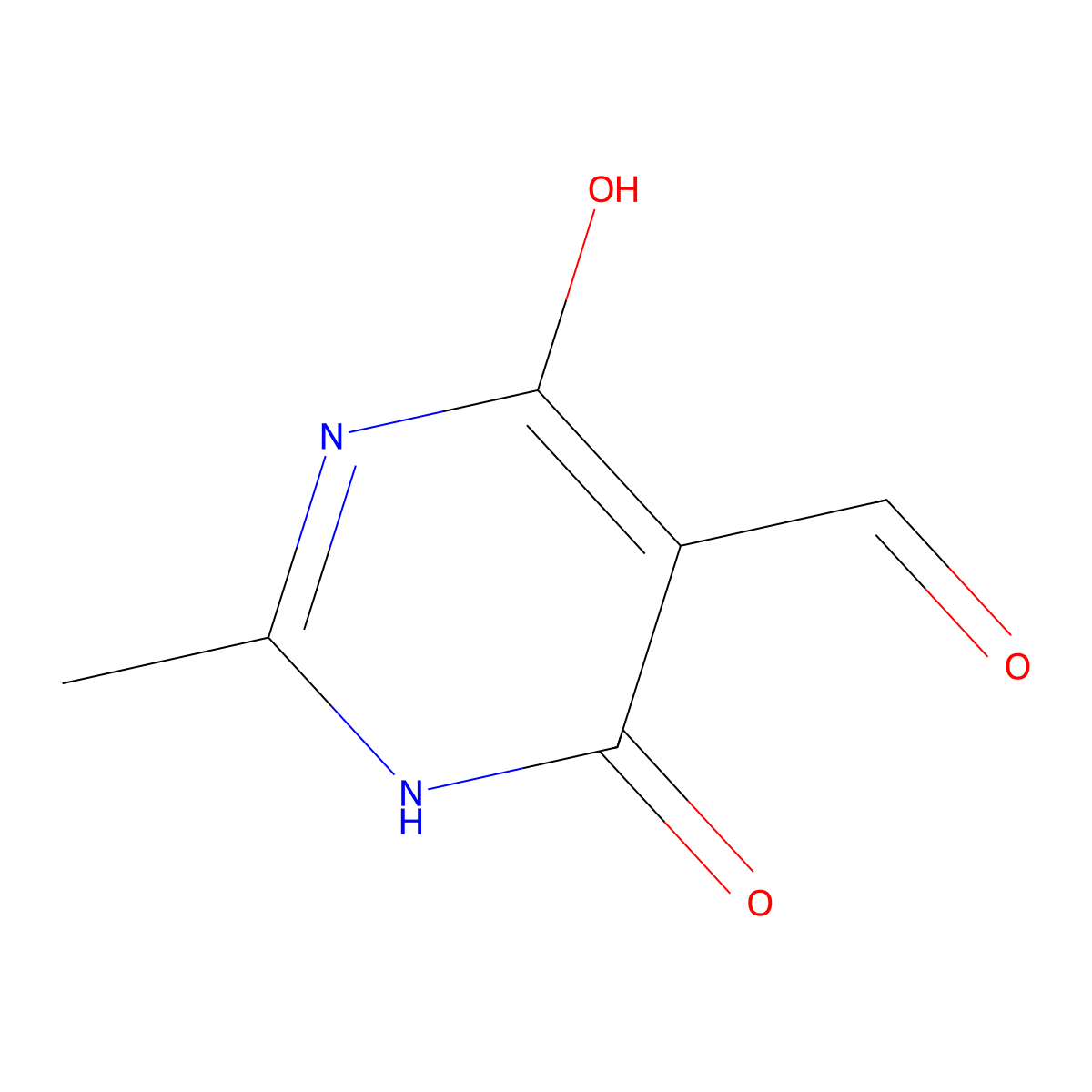 4,6-Dihydroxy-2-methylpyrimidine-5-carbaldehyde molecular structure, CAS 14160-85-1