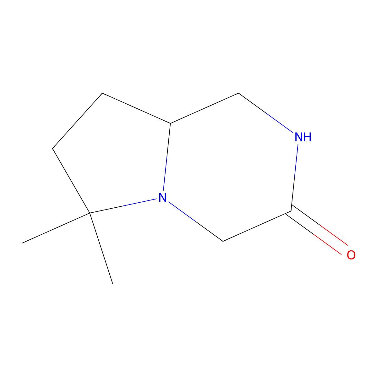 6,6-Dimethylhexahydropyrrolo[1,2-a]pyrazin-3(4H)-one molecular structure, CAS 1416012-84-4