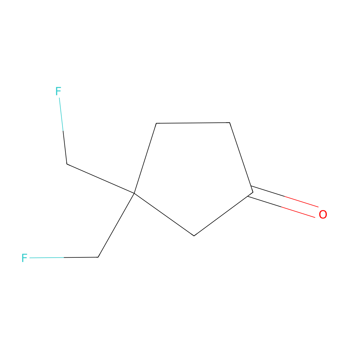 3,3-Bis(fluoromethyl)cyclopentan-1-one molecular structure, CAS 1416013-89-2