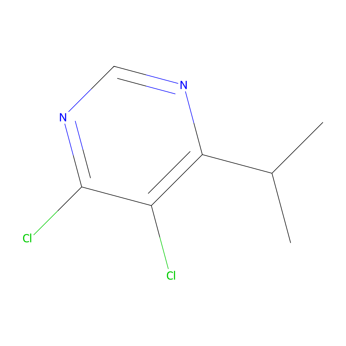 4,5-Dichloro-6-isopropylpyrimidine molecular structure, CAS 141602-30-4