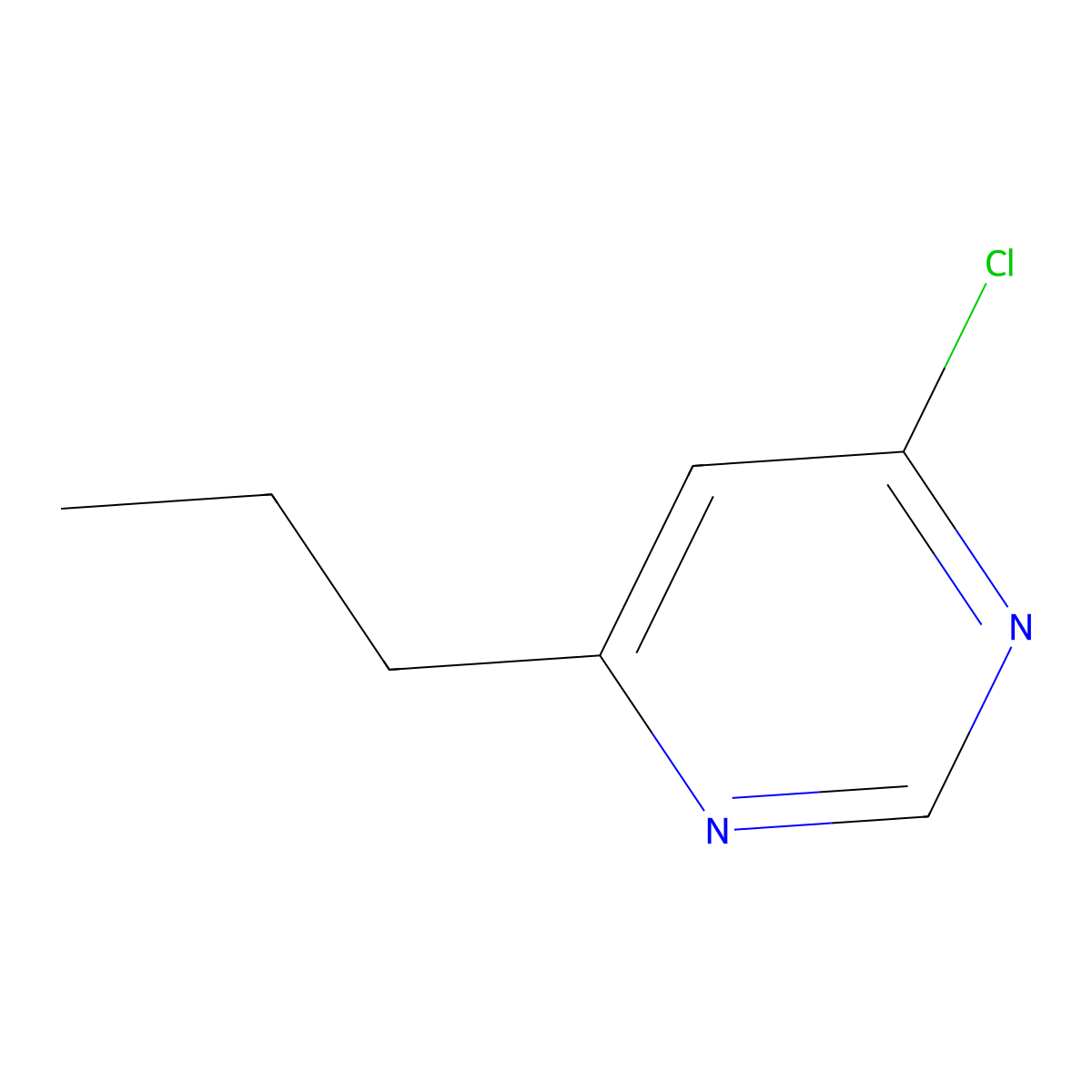 4-Chloro-6-propylpyrimidine molecular structure, CAS 141602-33-7