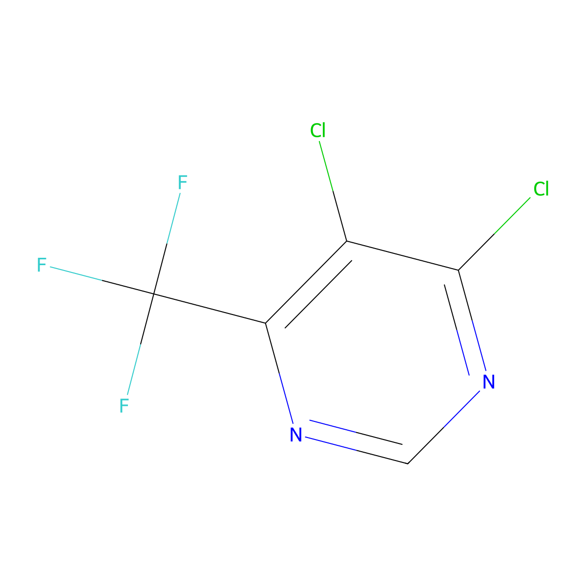 4,5-Dichloro-6-(trifluoromethyl)pyrimidine molecular structure, CAS 141602-36-0