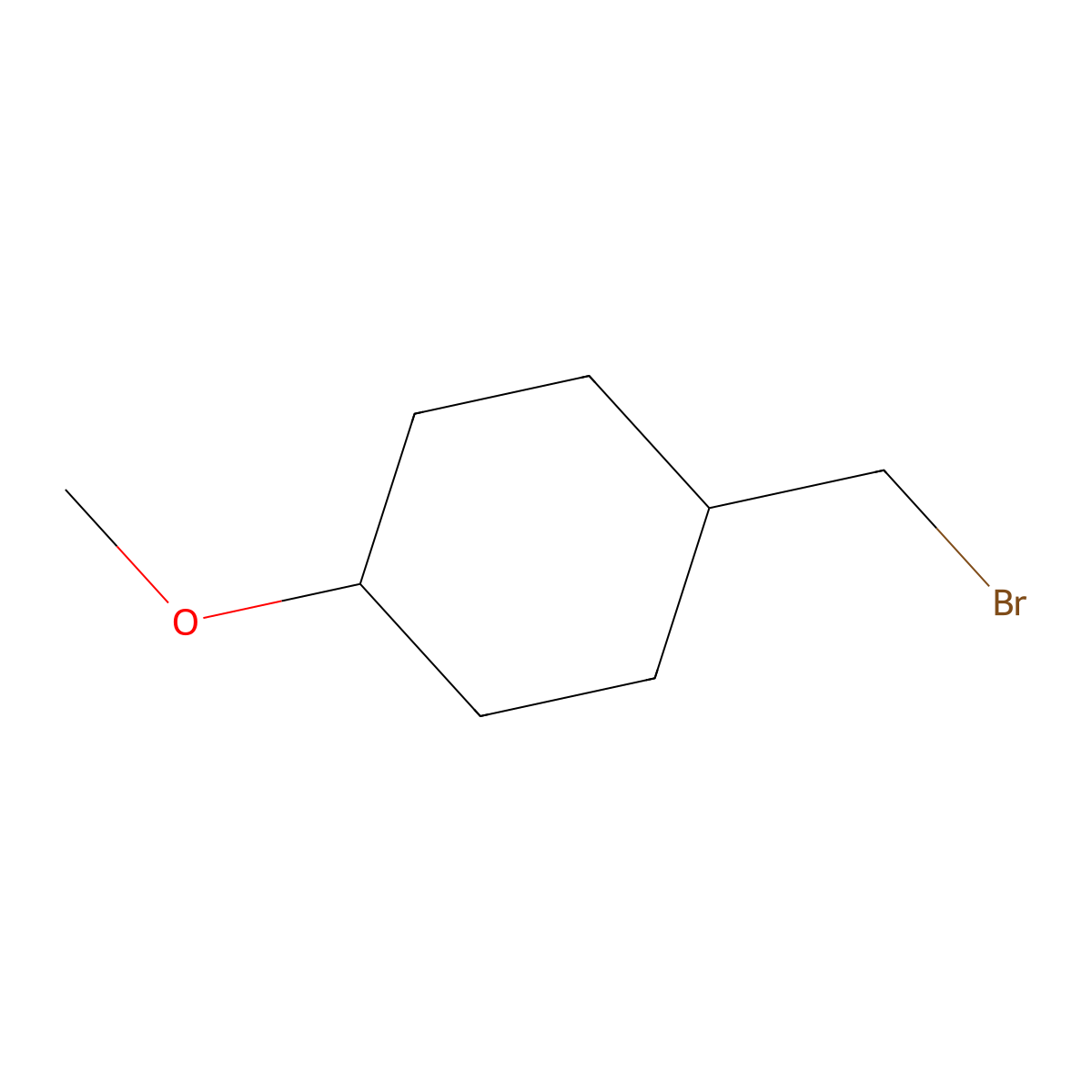 1-(Bromomethyl)-4-methoxycyclohexane molecular structure, CAS 141604-51-5
