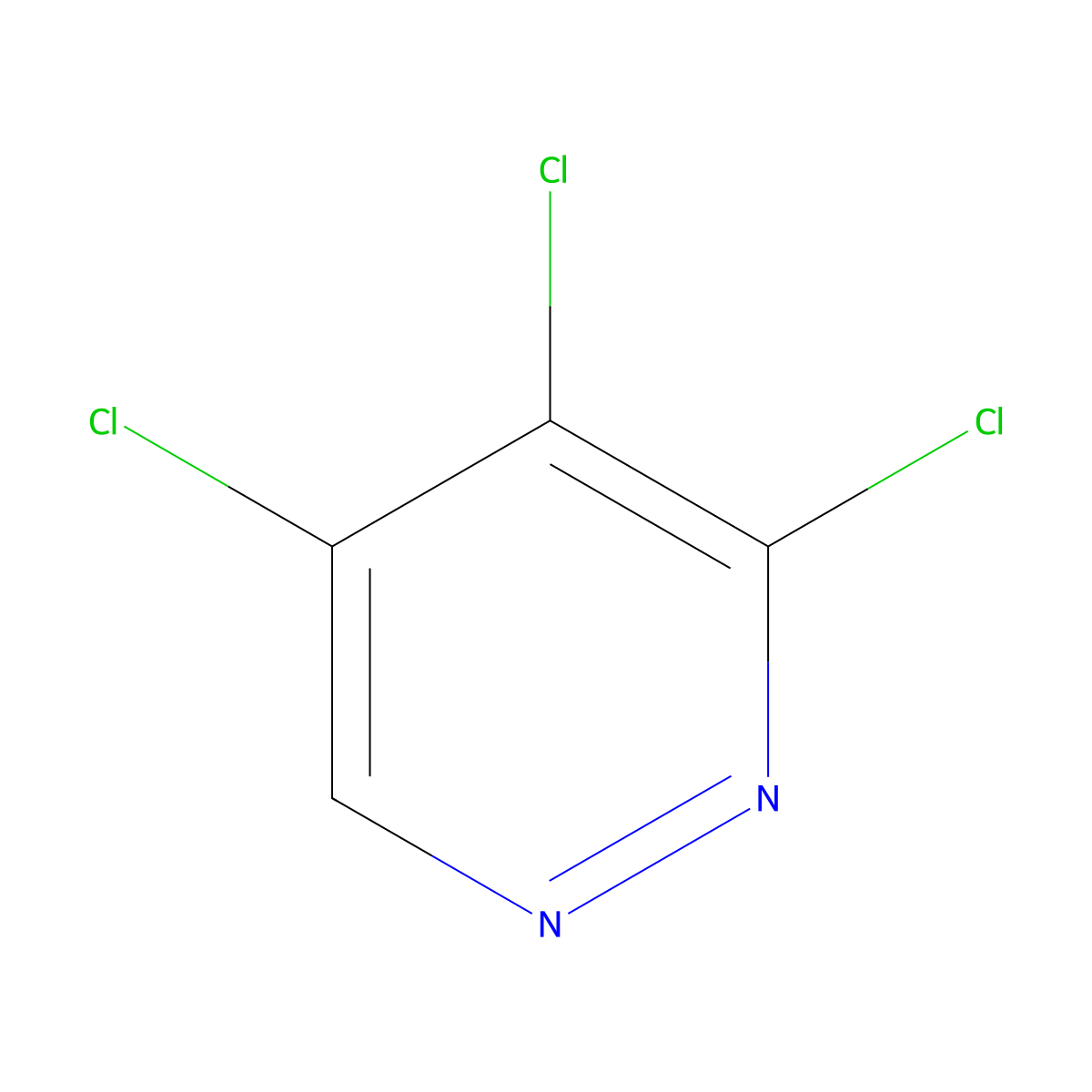 3,4,5-Trichloropyridazine molecular structure, CAS 14161-11-6