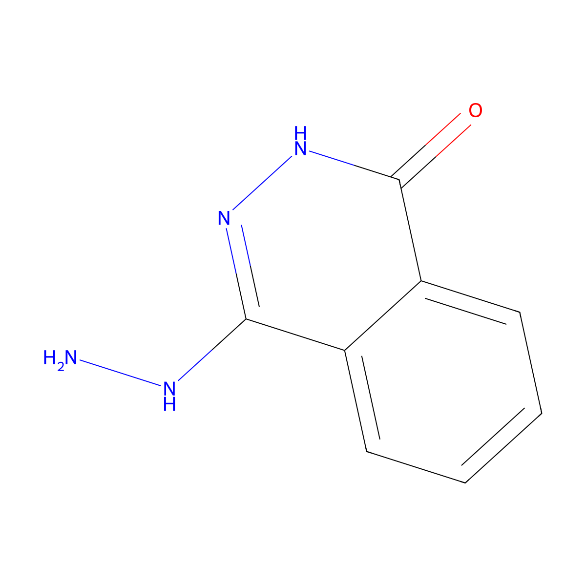 1,4-Phthalazinedione, 2,3-dihydro-, monohydrazone molecular structure, CAS 14161-35-4