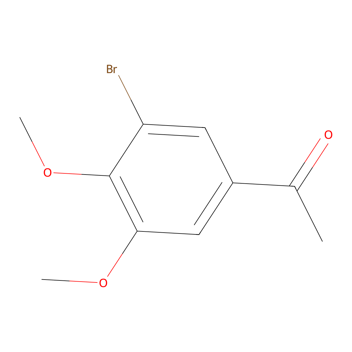 1-(3-Bromo-4,5-dimethoxyphenyl)ethanone molecular structure, CAS 141613-46-9