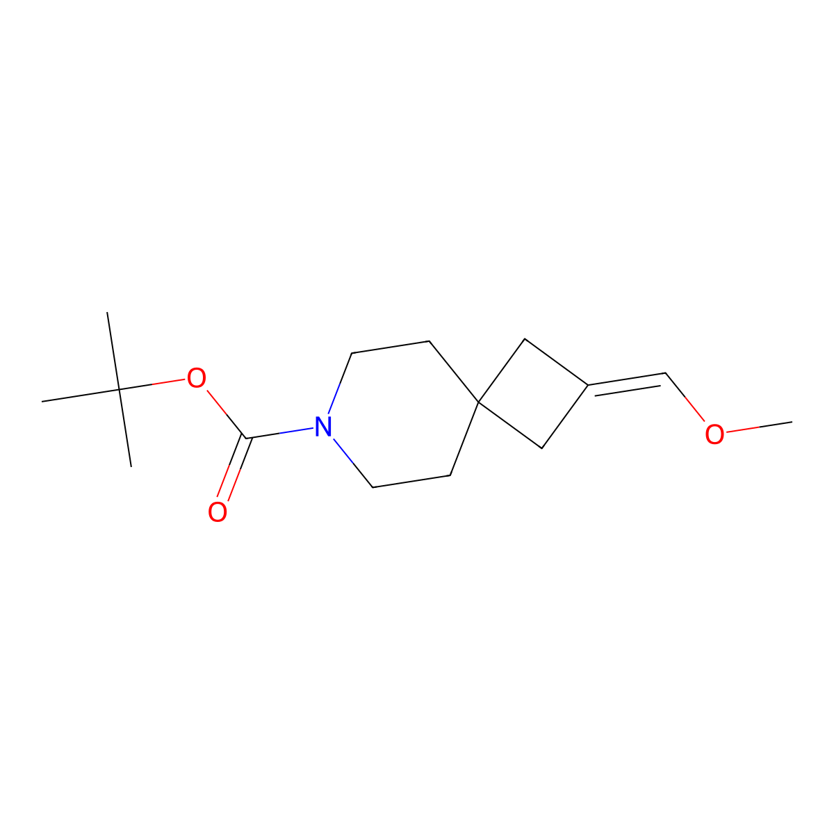7-Boc-2-(methoxymethylene)-7-azaspiro[3.5]nonane molecular structure, CAS 1416175-98-8