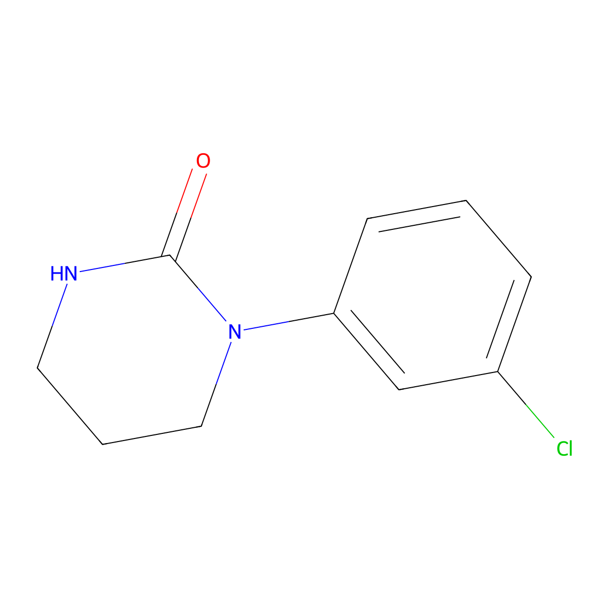 1-(3-chlorophenyl)tetrahydropyrimidin-2(1H)-one molecular structure, CAS 14162-17-5