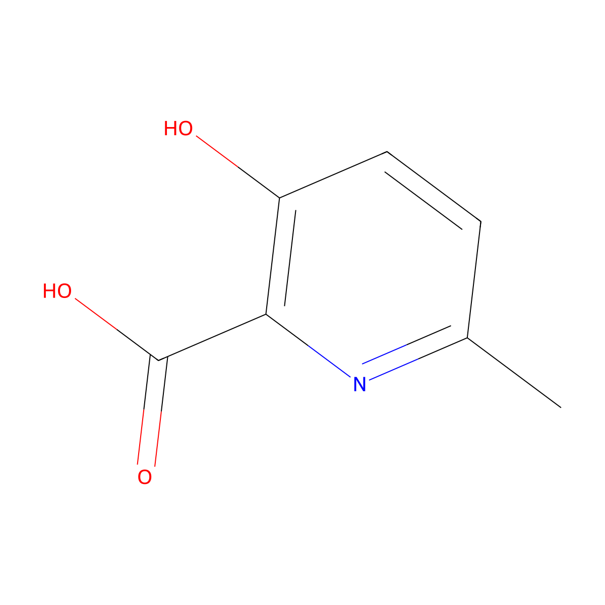 3-Hydroxy-6-methylpicolinic acid molecular structure, CAS 14162-88-0
