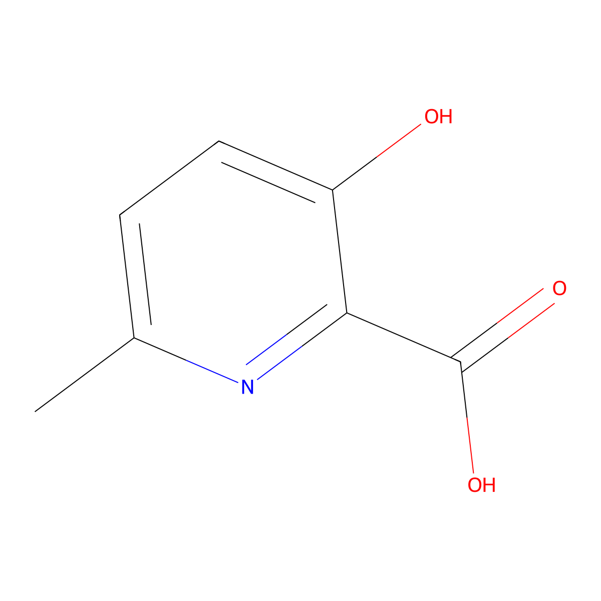 3-Hydroxy-6-methylpicolinic acid molecular structure, CAS 14162-88-0