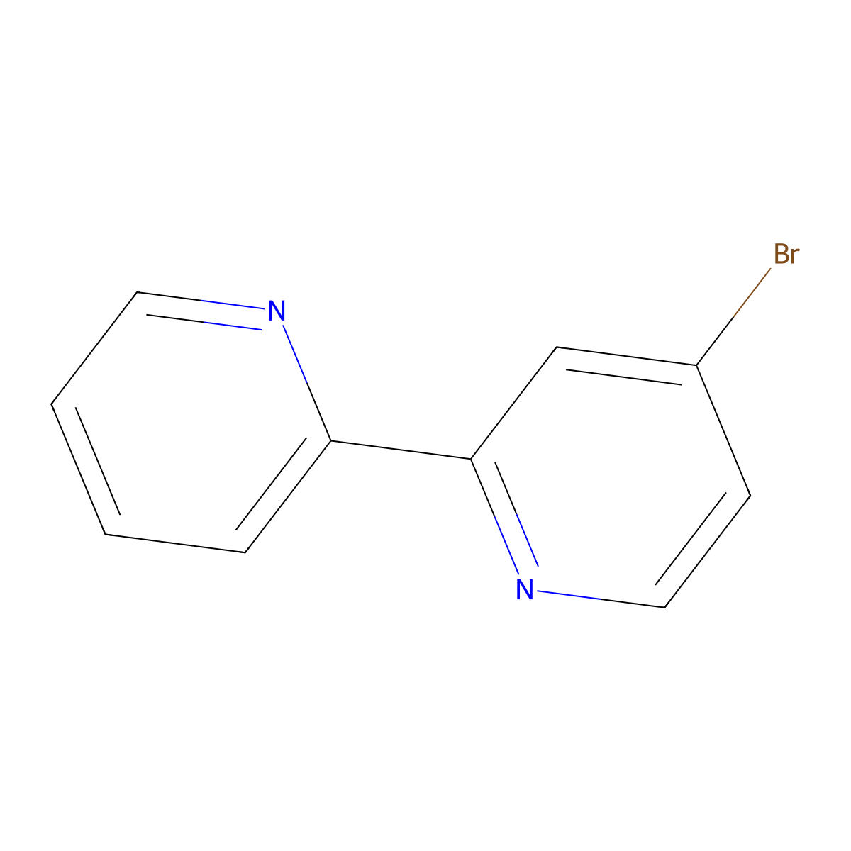 4-Bromo-2,2'-bipyridyl molecular structure, CAS 14162-95-9
