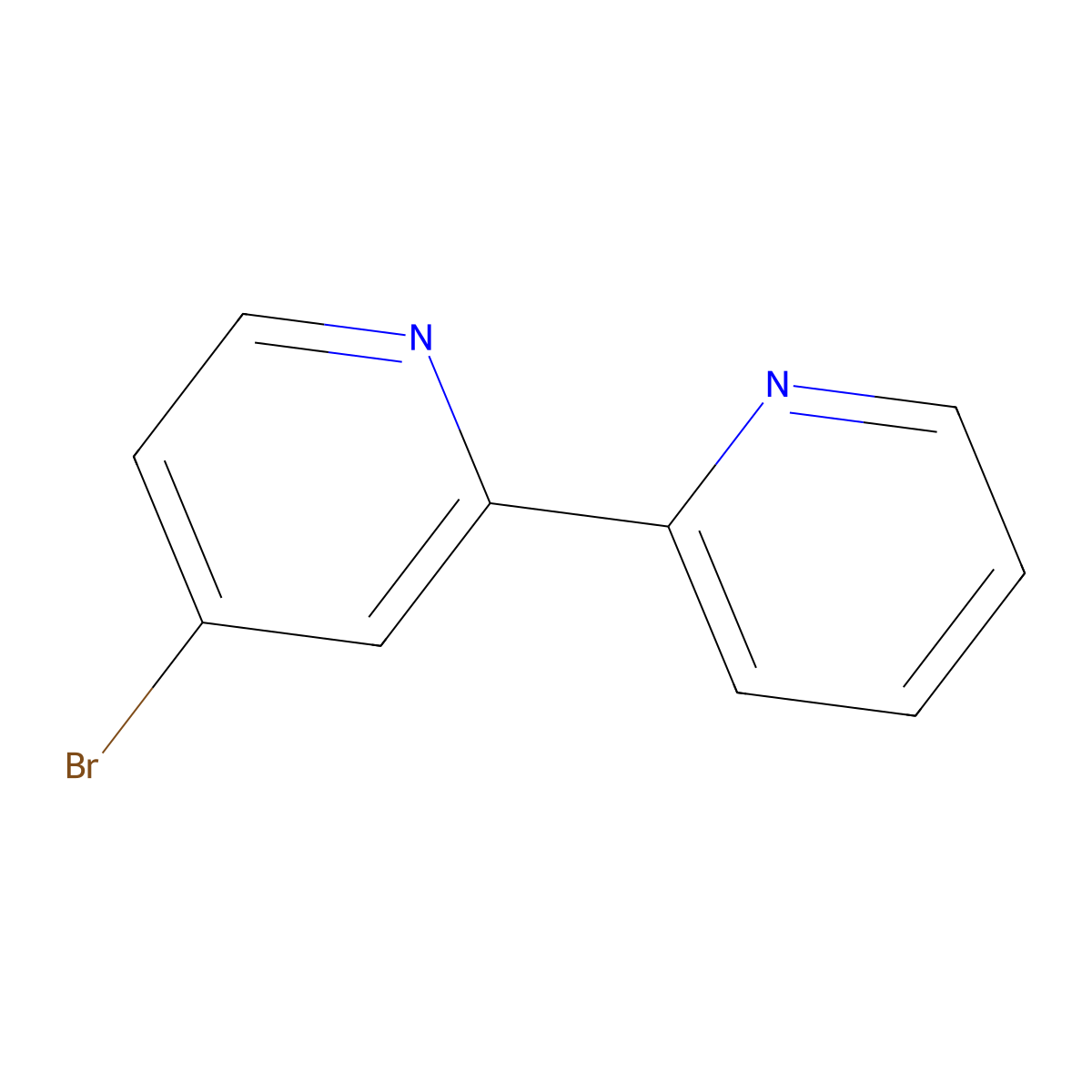 4-Bromo-2,2'-bipyridine , 4-Bromo-2,2' bipyridine molecular structure, CAS 14162-95-9