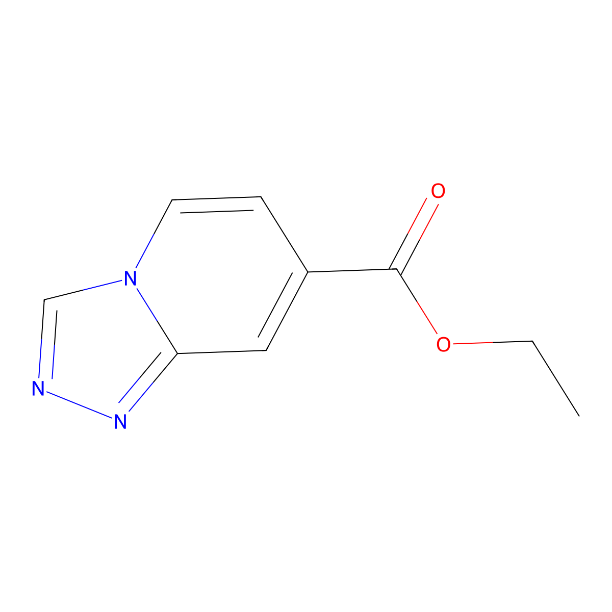 Ethyl [1,2,4]triazolo[4,3-a]pyridine-7-carboxylate molecular structure, CAS 1416241-62-7