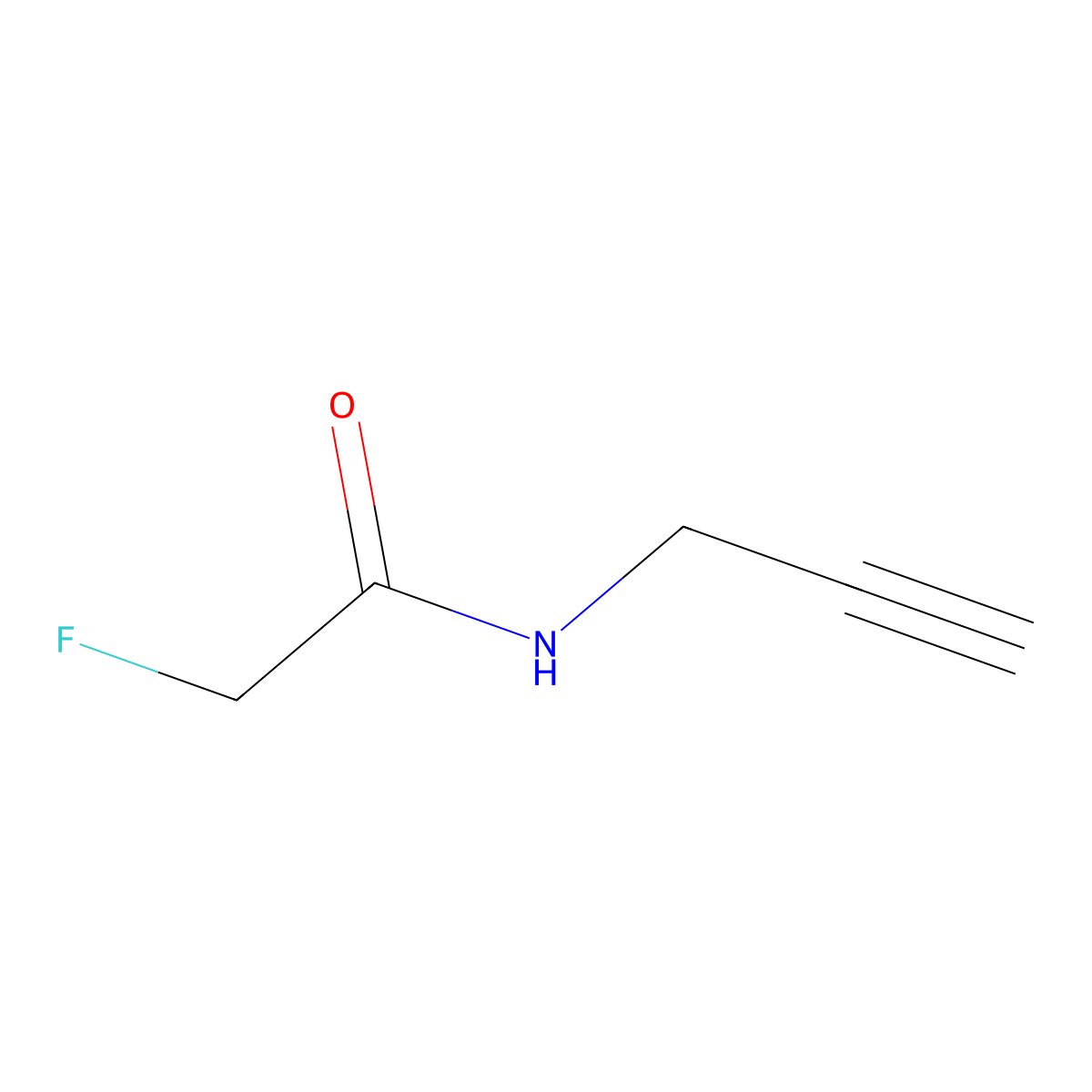 2-Fluoro-N-(prop-2-yn-1-yl)acetamide molecular structure, CAS 1416245-75-4