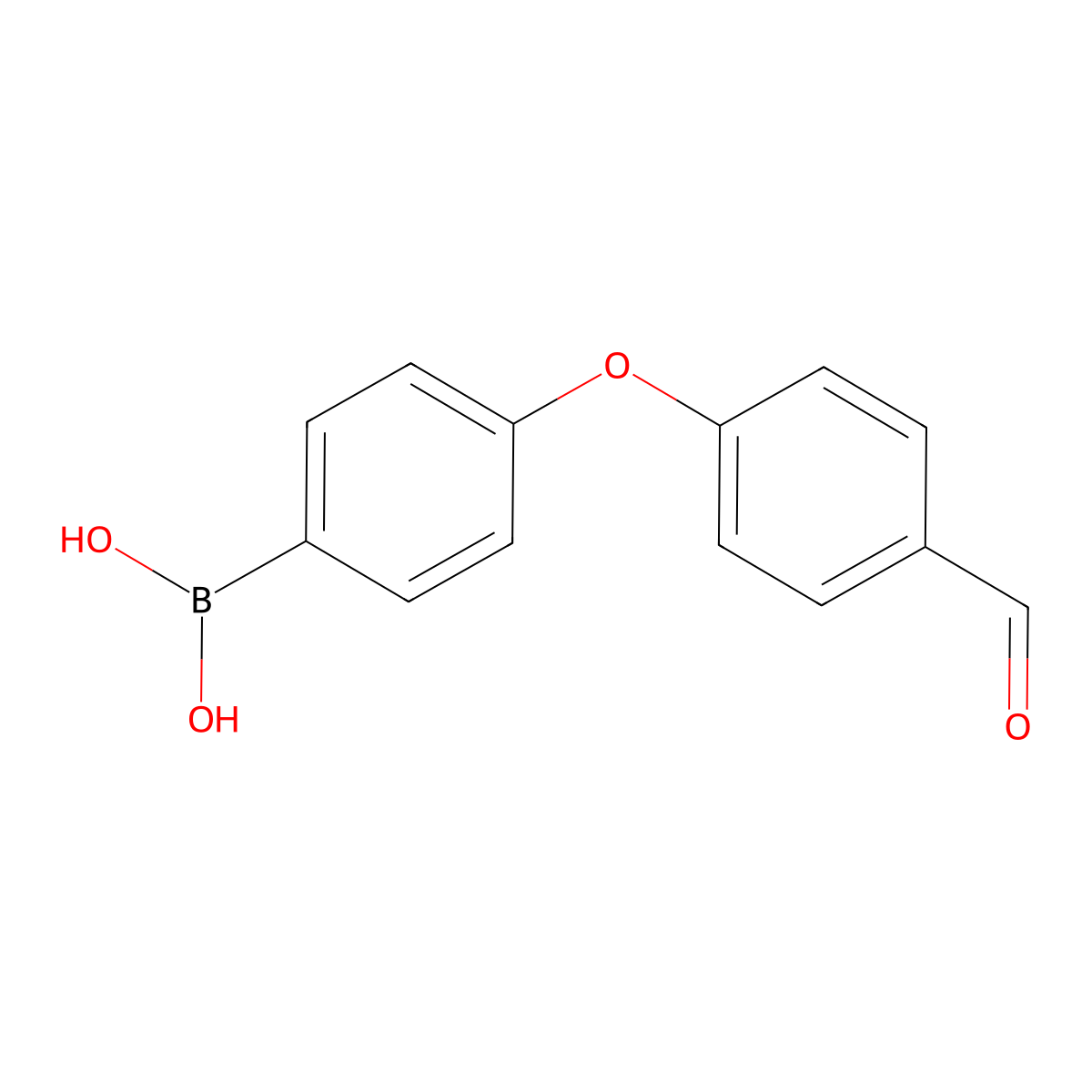 4-(4-Formylphenoxy)phenylboronic acid molecular structure, CAS 1416252-21-5