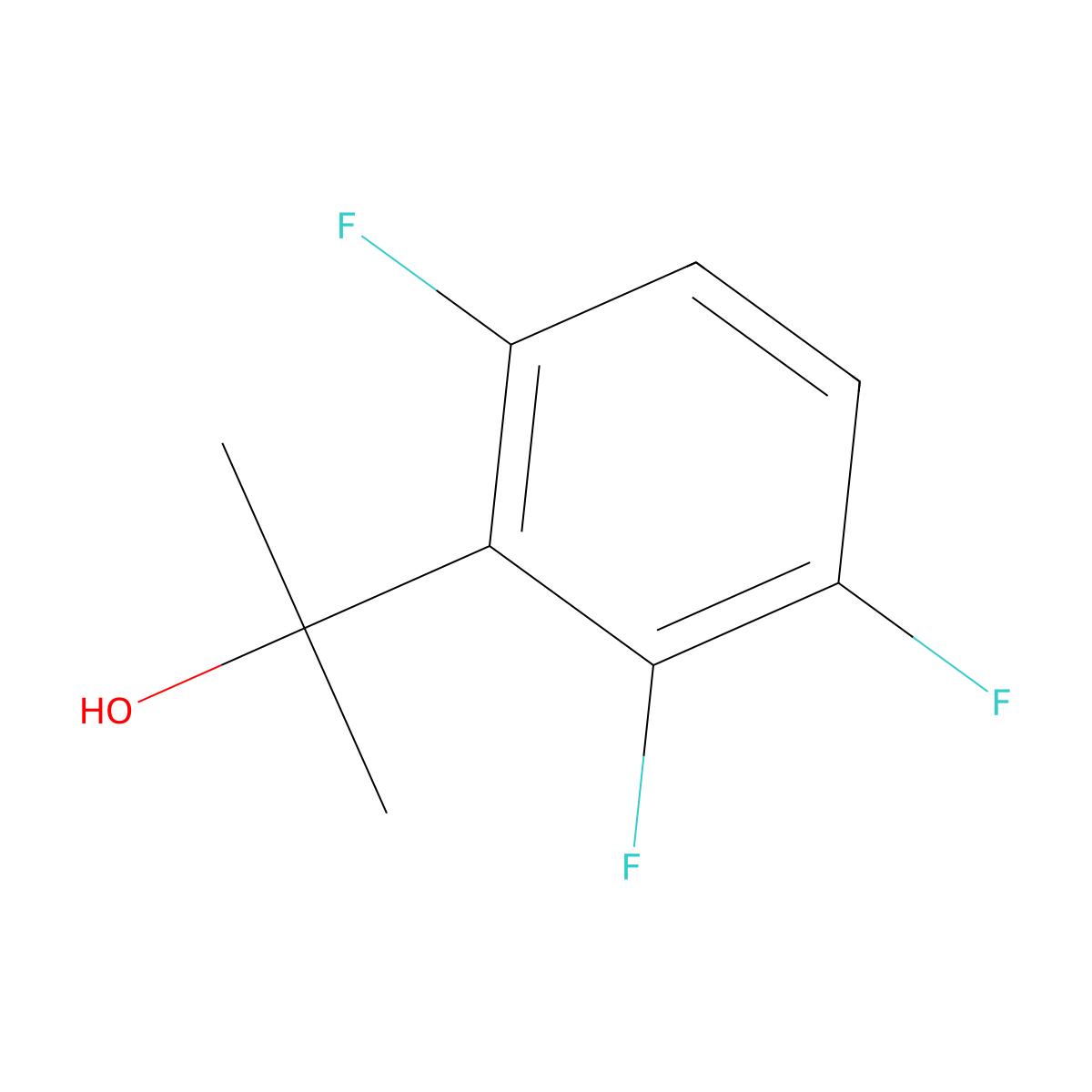 2-(2,3,6-Trifluorophenyl)propan-2-ol molecular structure, CAS 1416267-40-7