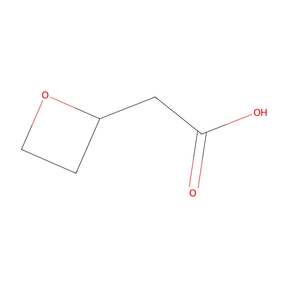 2-(Oxetan-2-yl)acetic acid molecular structure, CAS 1416271-20-9