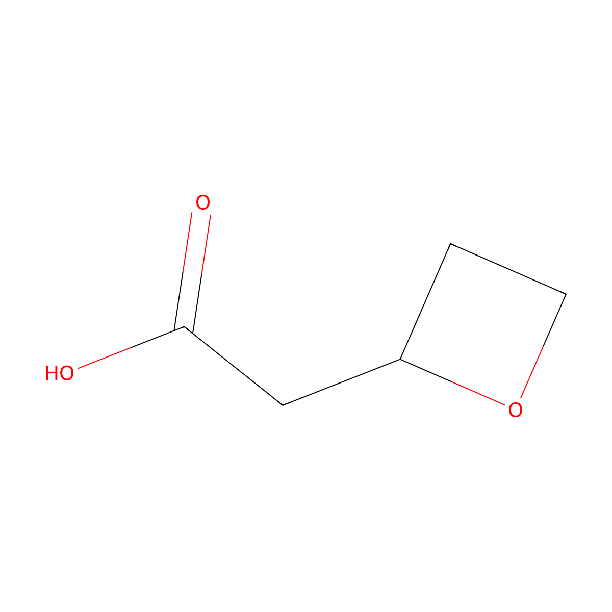 2-(Oxetan-2-yl)acetic acid molecular structure, CAS 1416271-20-9