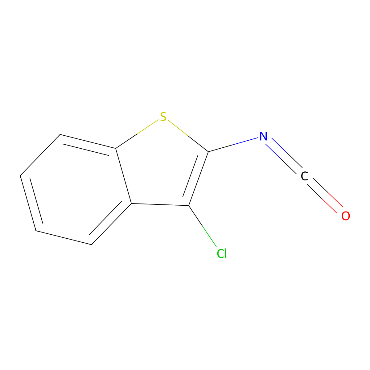3-Chloro-2-isocyanato-1-benzothiophene molecular structure, CAS 1416272-63-3