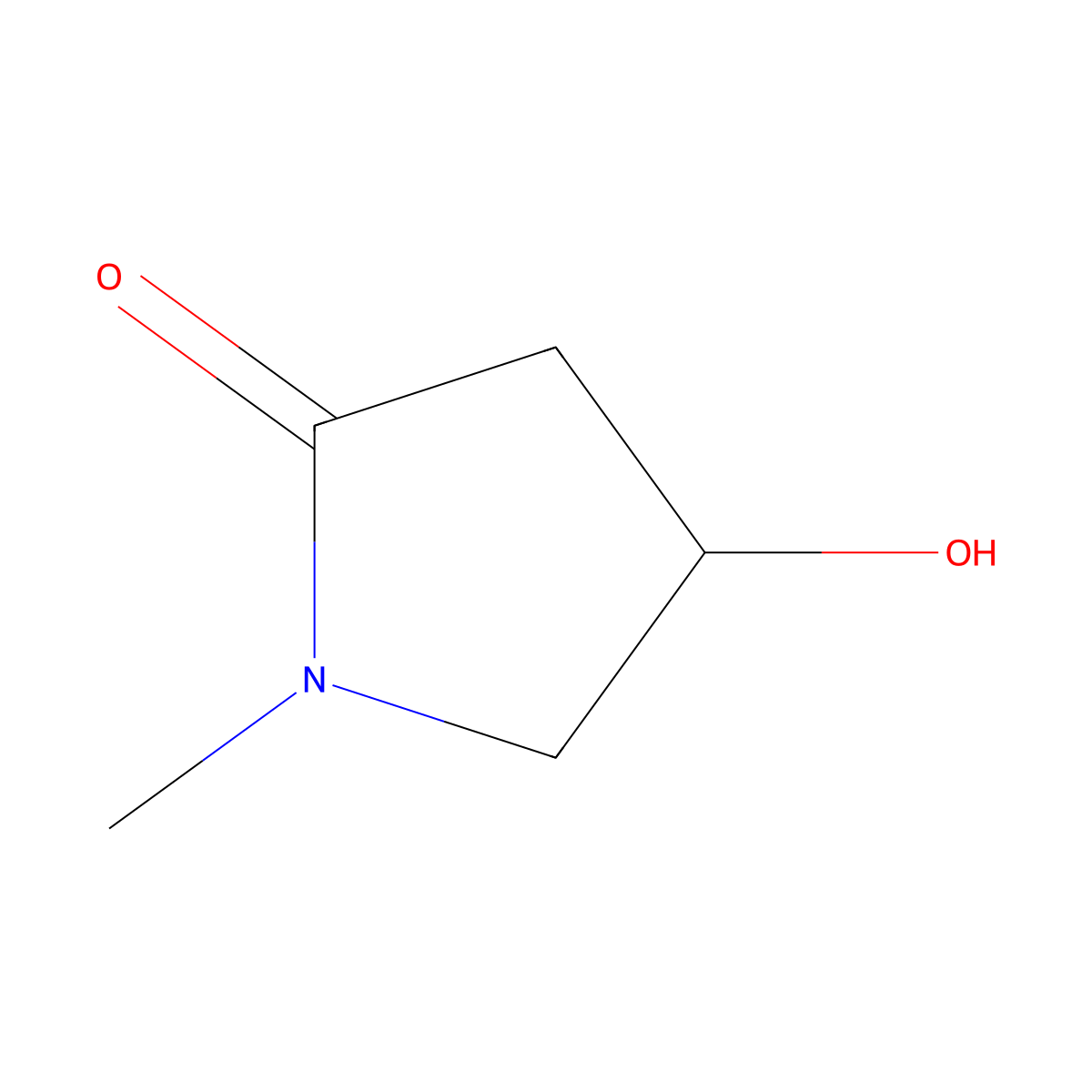 (4S)-4-hydroxy-1-methylpyrrolidin-2-one molecular structure, CAS 141629-21-2