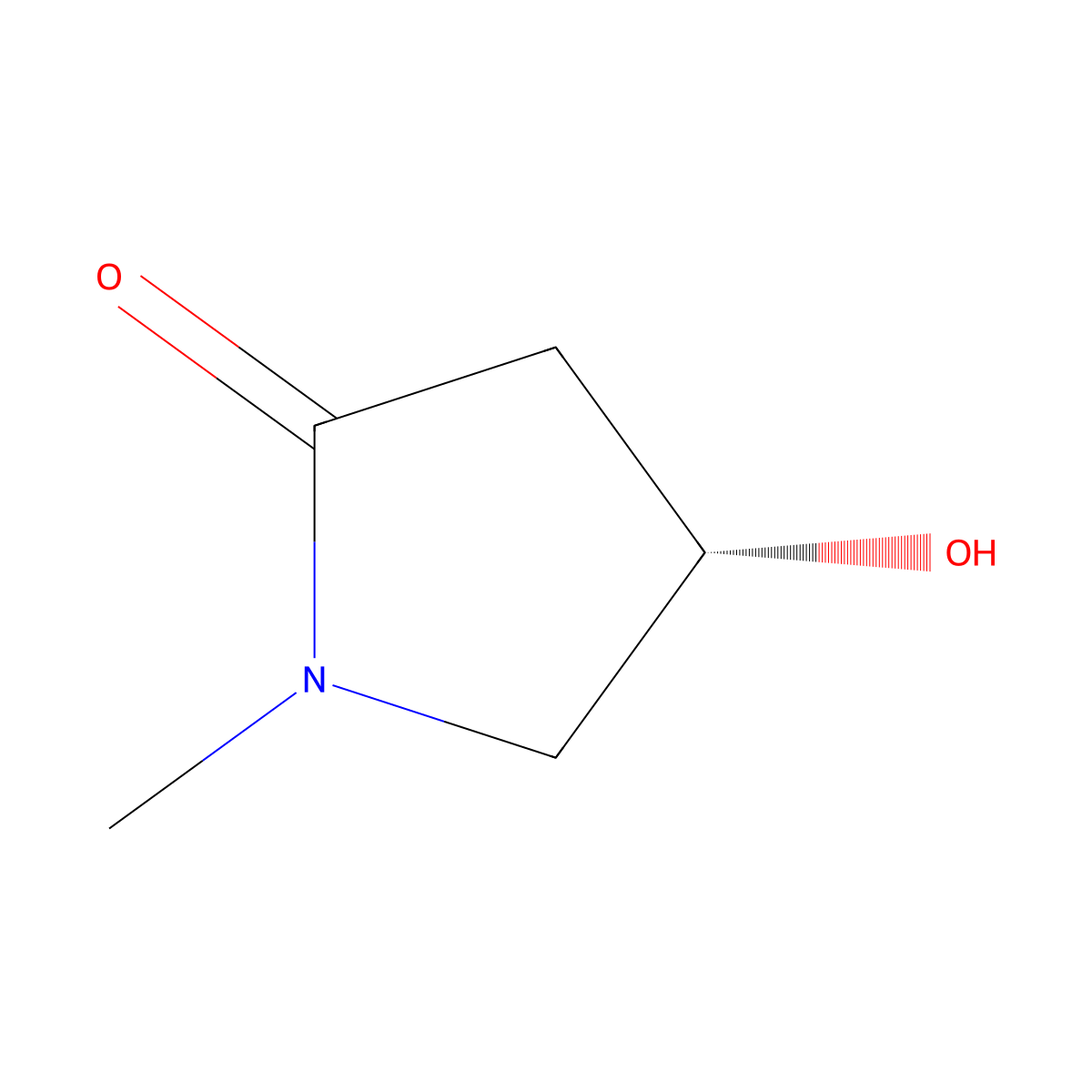 (4S)-4-hydroxy-1-methylpyrrolidin-2-one molecular structure, CAS 141629-21-2