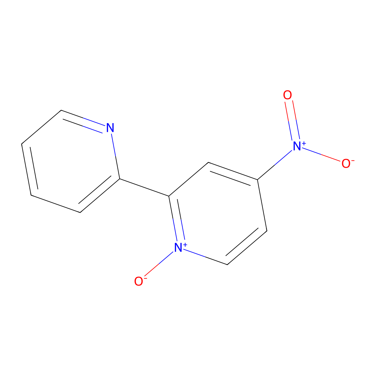 4-Nitro-2,2'-bipyridine-N-oxide molecular structure, CAS 14163-00-9