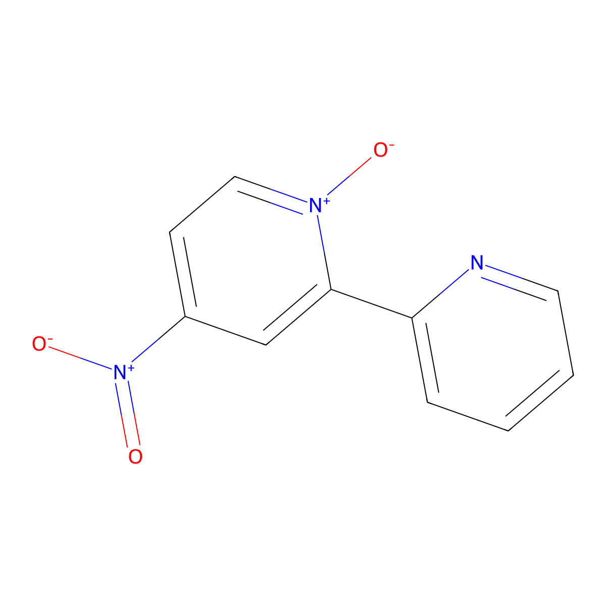 4-Nitro-2,2'-bipyridine-N-oxide molecular structure, CAS 14163-00-9