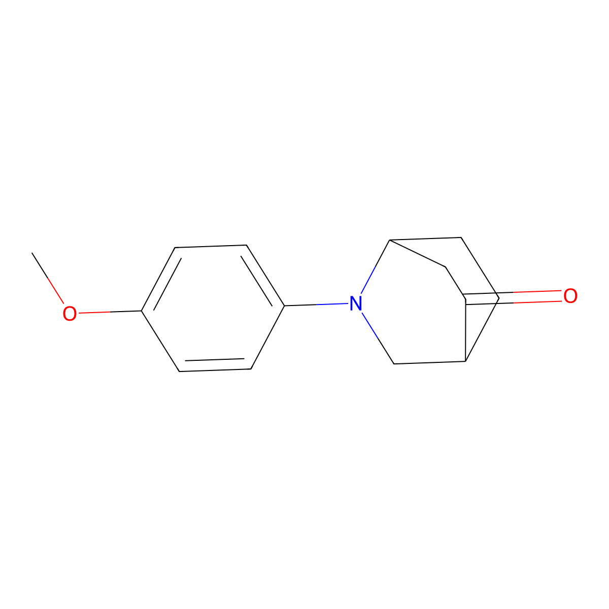 2-(4-Methoxyphenyl)-2-azabicyclo[2.2.2]octan-5-one molecular structure, CAS 1416313-50-2