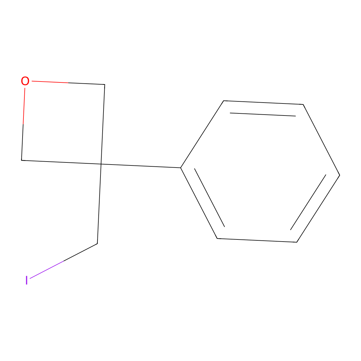 3-Iodomethyl-3-phenyl-oxetane molecular structure, CAS 1416323-21-1