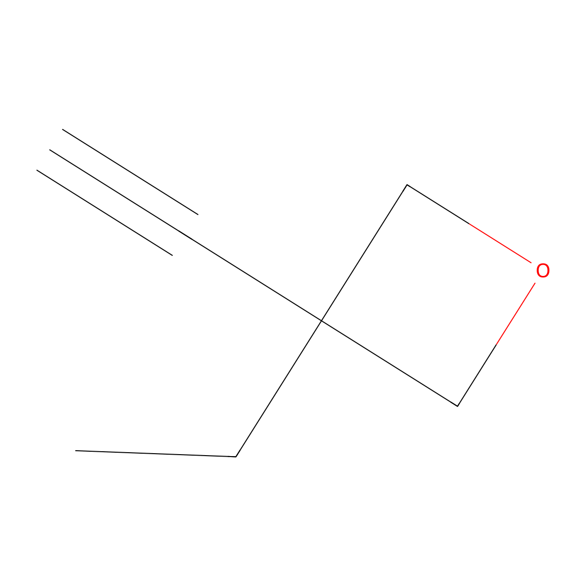 3-Ethyl-3-ethynyloxetane molecular structure, CAS 1416323-31-3
