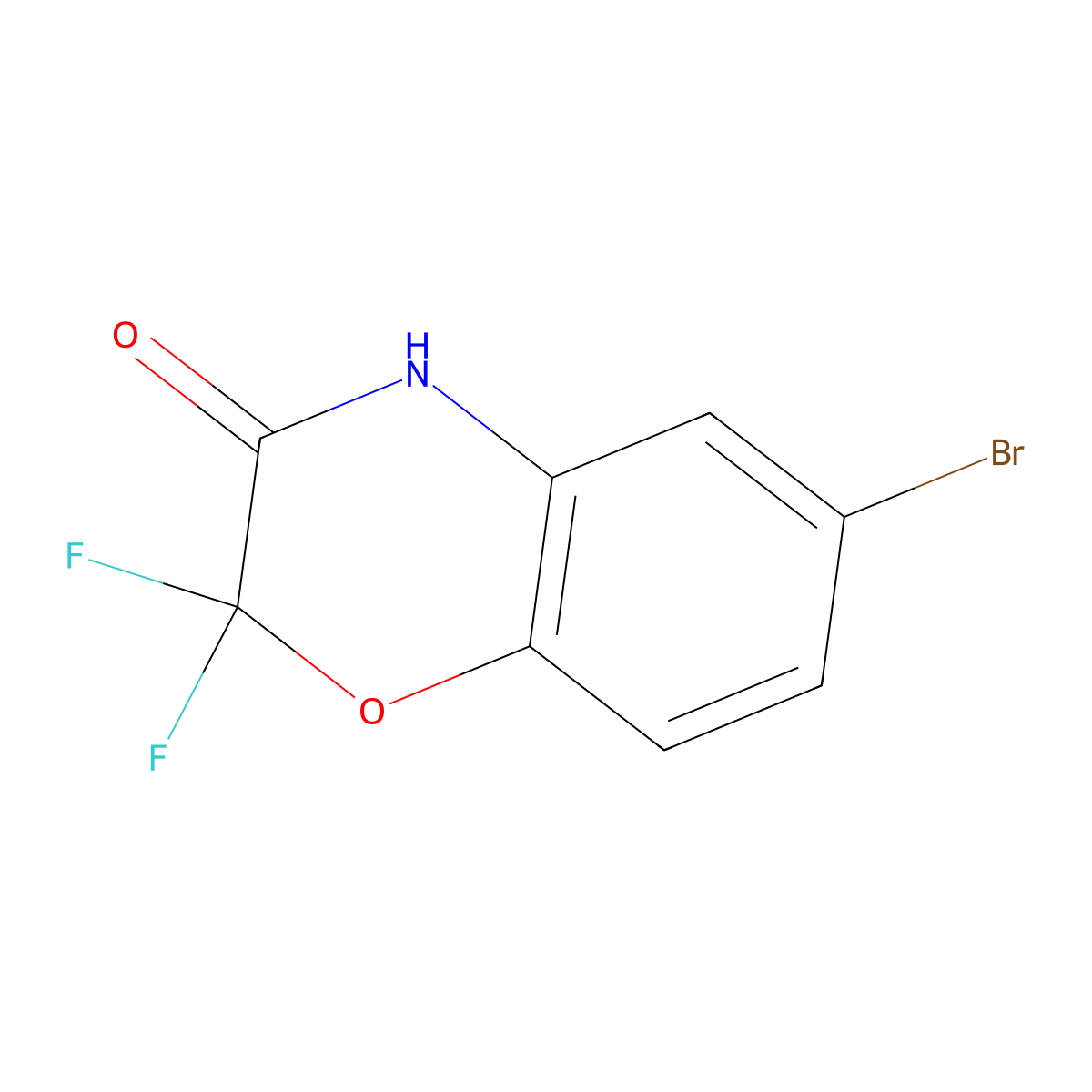 6-Bromo-2,2-difluoro-2H-benzo[B][1,4]oxazin-3(4H)-one molecular structure, CAS 1416324-97-4