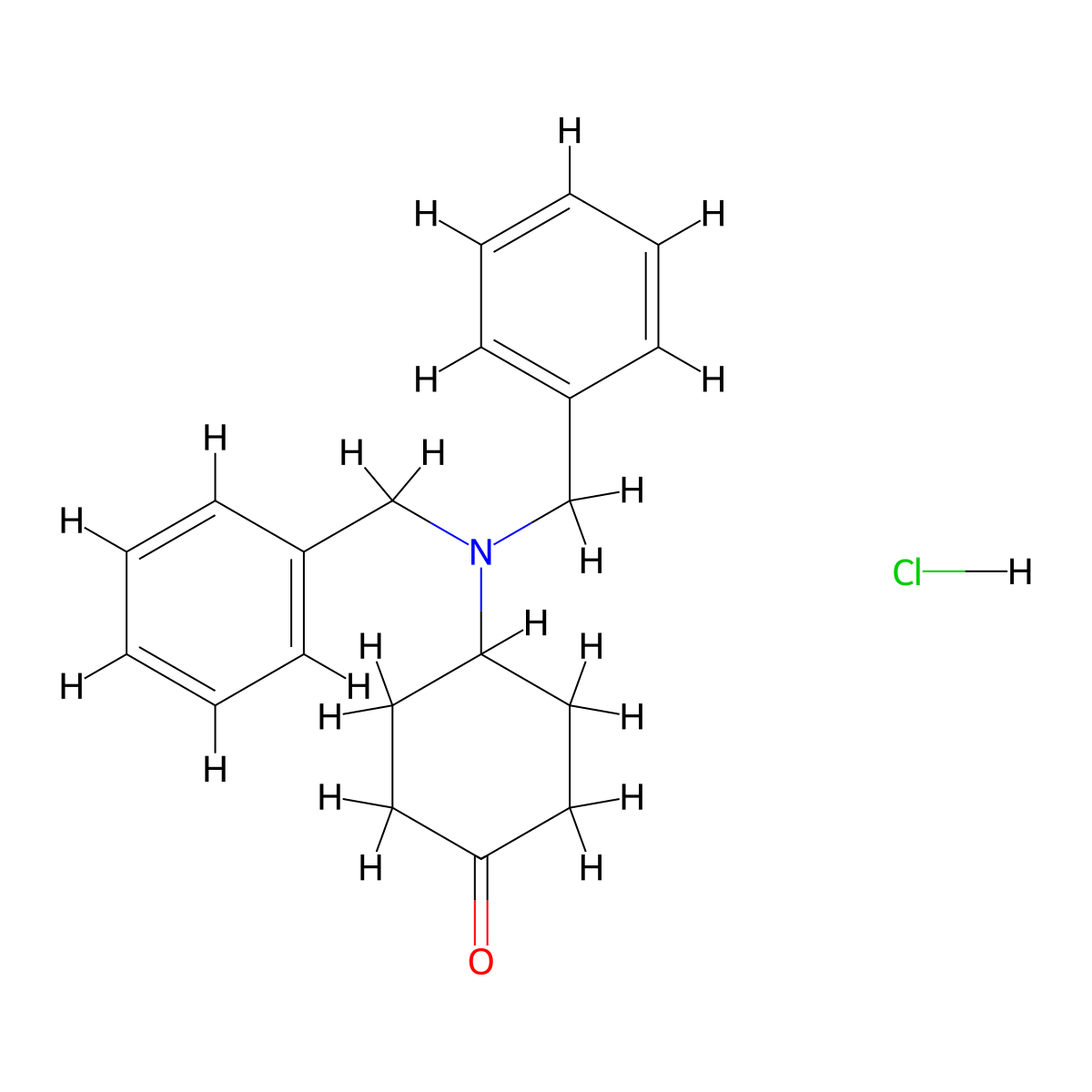 4-(Dibenzylamino)cyclohexanone hydrochloride molecular structure, CAS 1416352-02-7