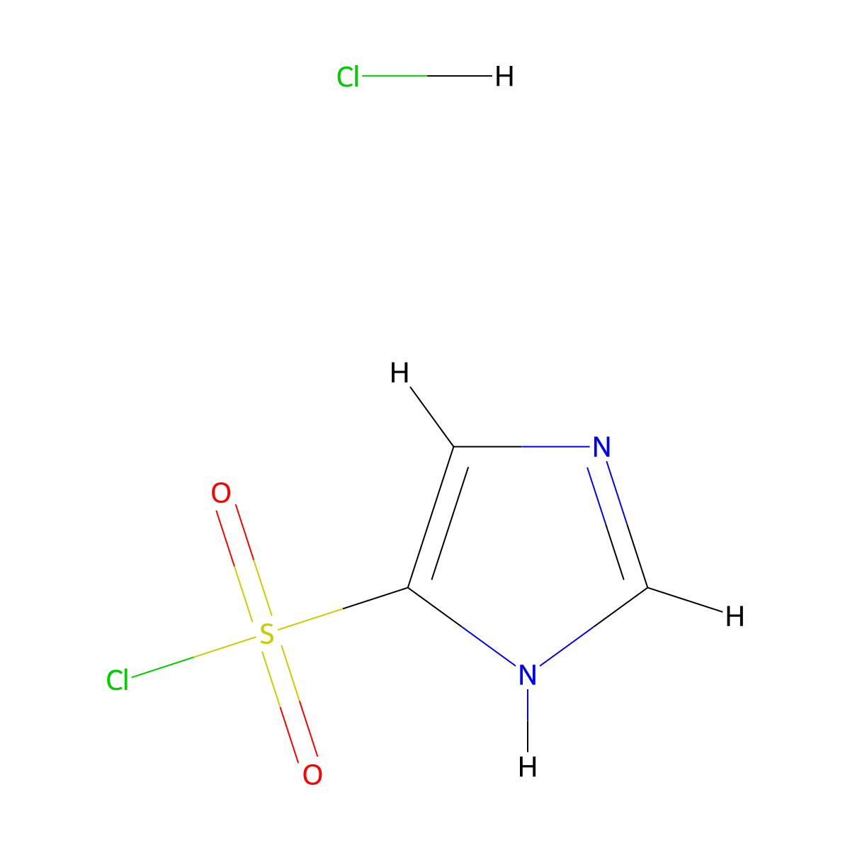 1H-Imidazole-4-sulfonyl chloride hydrochloride molecular structure, CAS 1416352-08-3