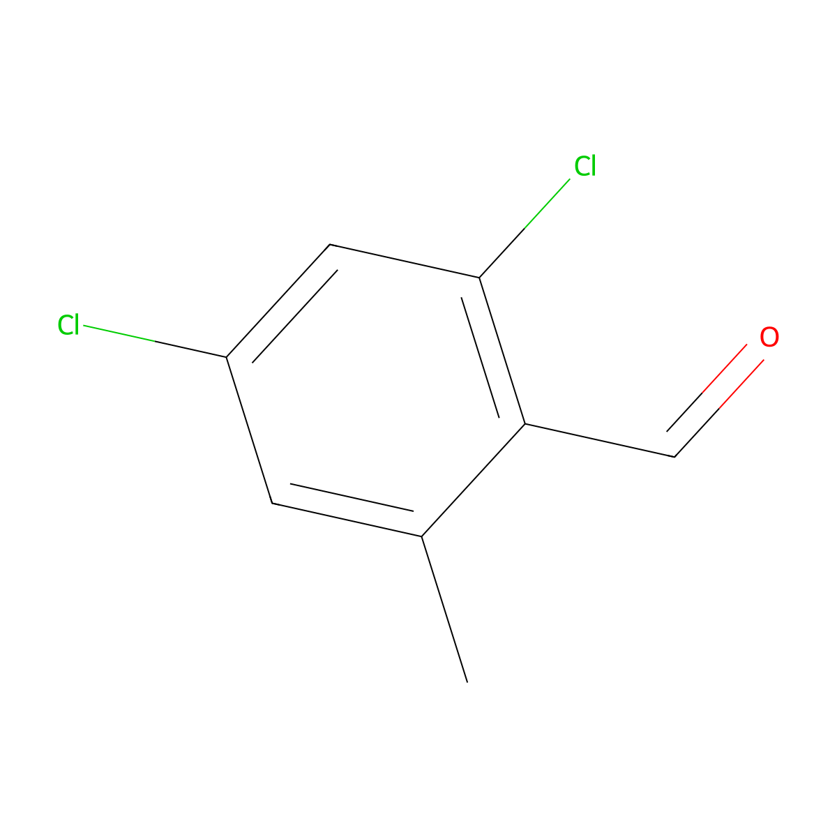 2,4-Dichloro-6-methylbenzaldehyde molecular structure, CAS 1416352-11-8