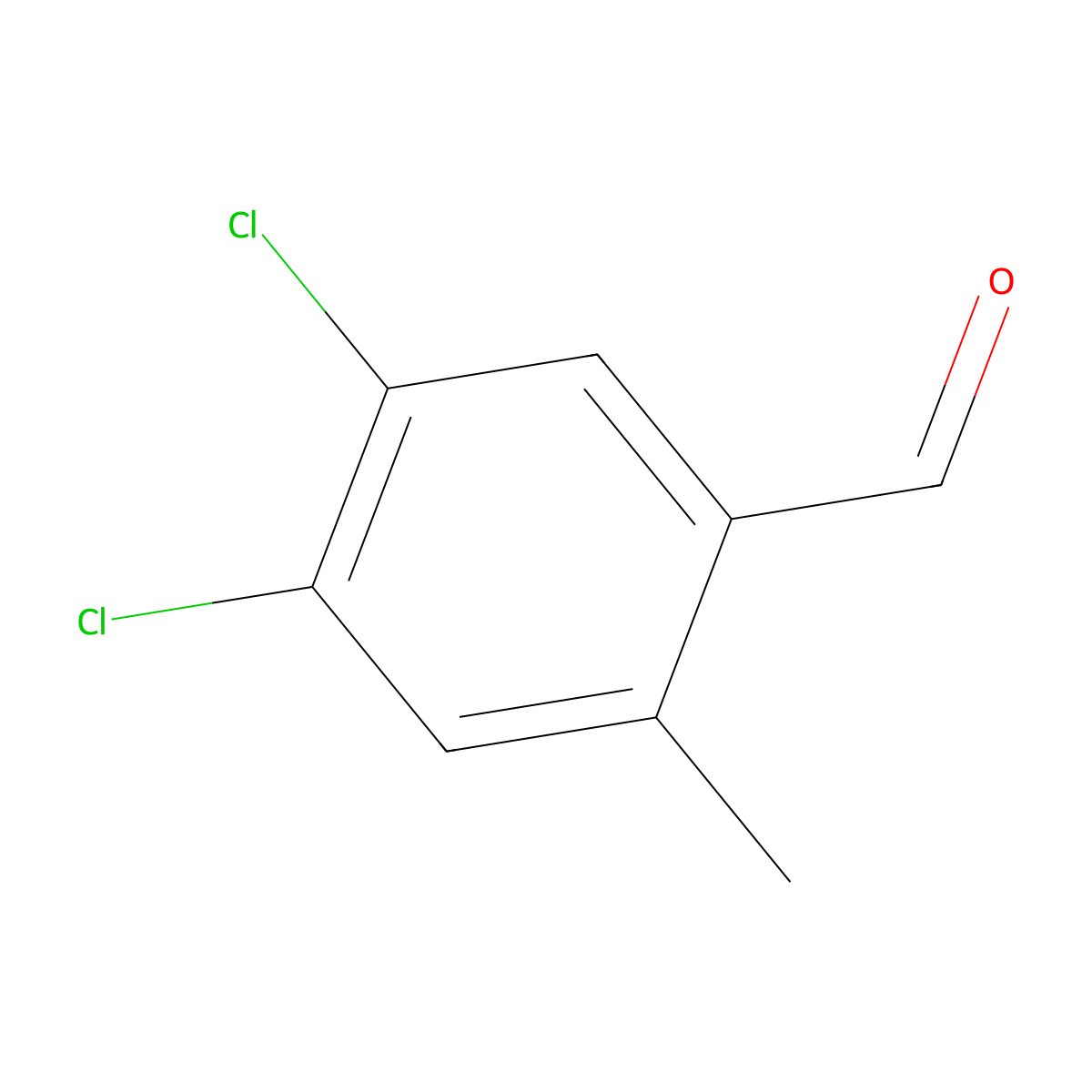 4,5-Dichloro-2-methylbenzaldehyde molecular structure, CAS 1416352-12-9
