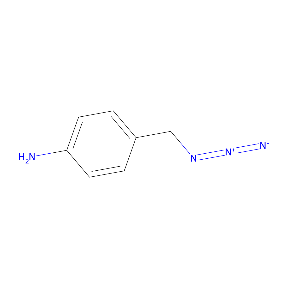 4-(Azidomethyl)aniline molecular structure, CAS 1416354-27-2