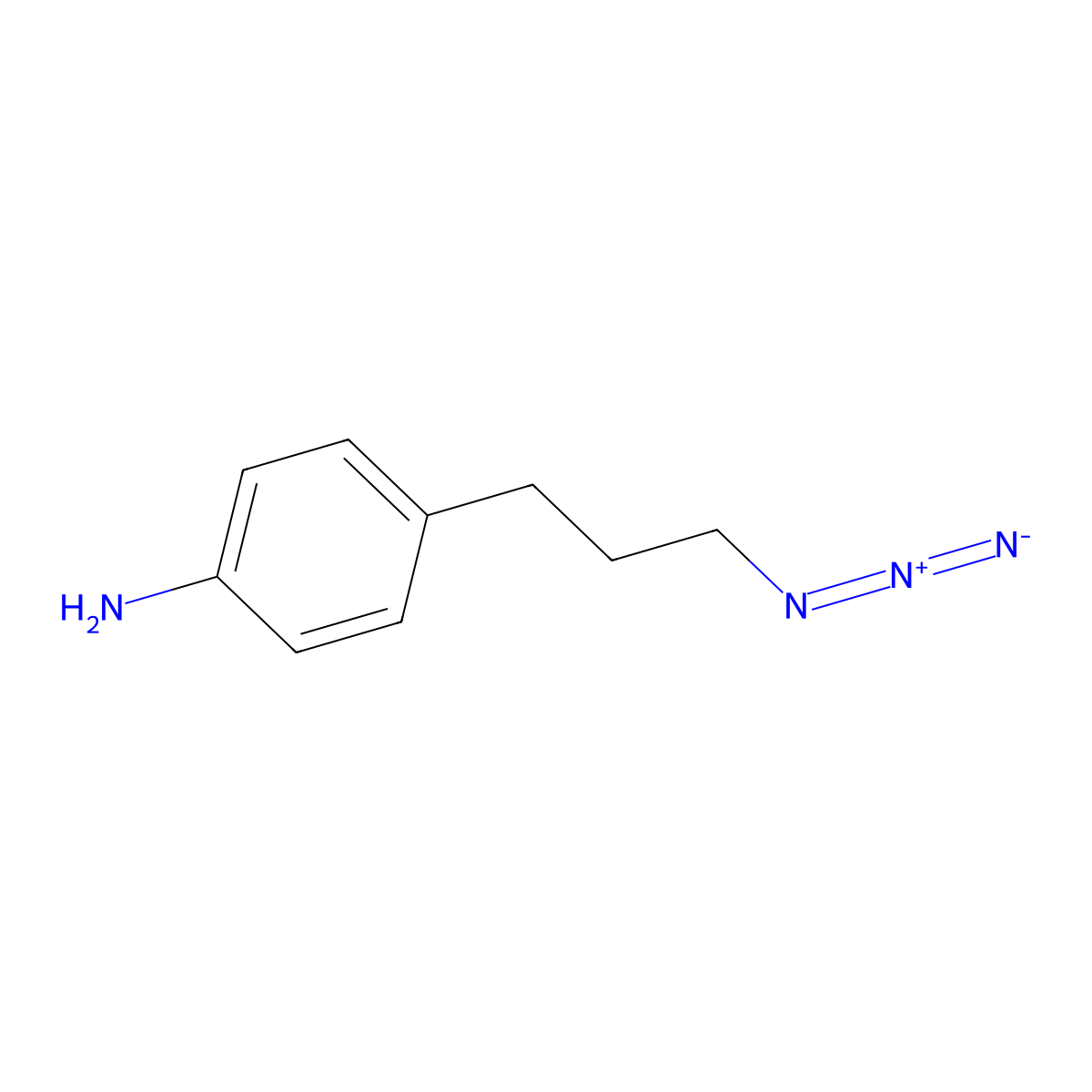 4-(3-Azidopropyl)aniline molecular structure, CAS 1416354-28-3
