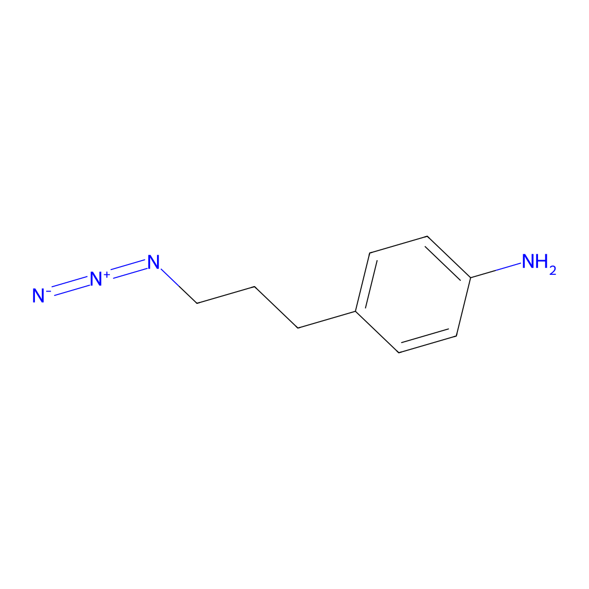 4-(3-Azidopropyl)aniline molecular structure, CAS 1416354-28-3