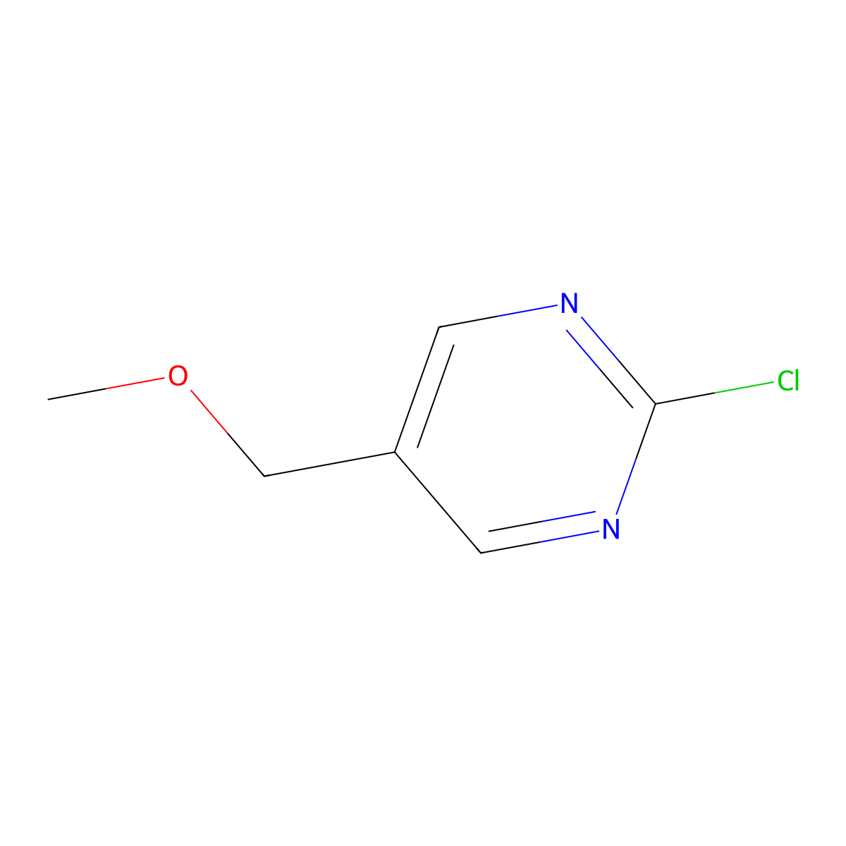 2-chloro-5-(MethoxyMethyl)pyriMidine molecular structure, CAS 1416366-34-1