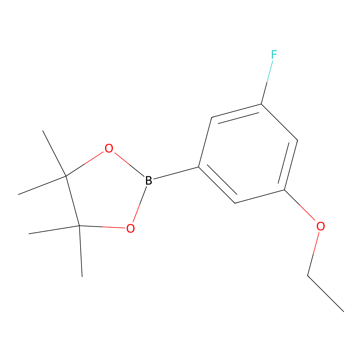 2-(3-Ethoxy-5-fluorophenyl)-4,4,5,5-tetramethyl-1,3,2-dioxaborolane molecular structure, CAS 1416367-03-7