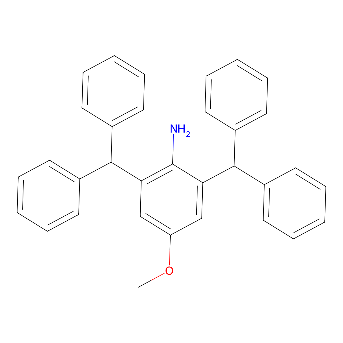 2,6-Dibenzhydryl-4-methoxyaniline molecular structure, CAS 1416368-01-8