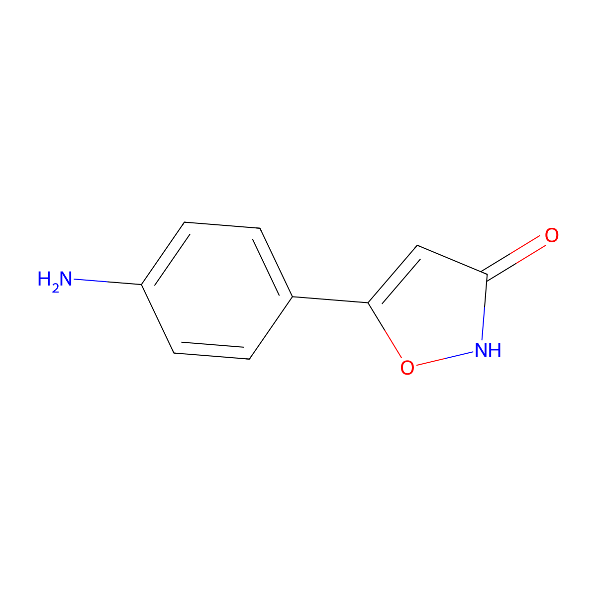 5-(4-Aminophenyl)isoxazol-3-ol molecular structure, CAS 1416372-43-4