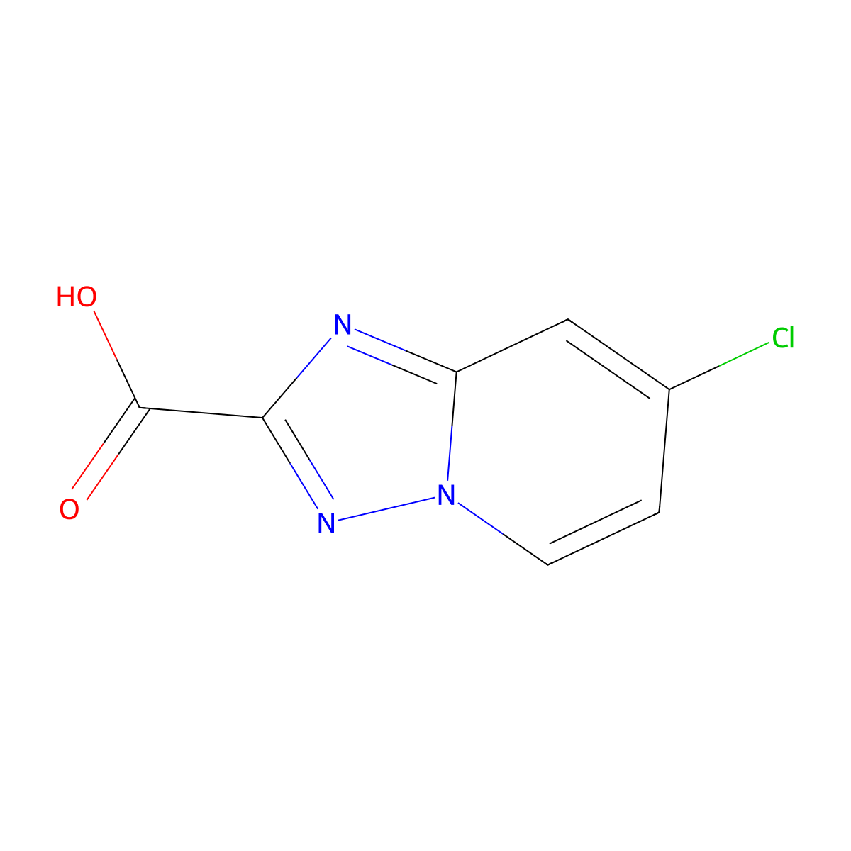 7-Chloro-[1,2,4]triazolo[1,5-a]pyridine-2-carboxylic acid molecular structure, CAS 1416372-61-6