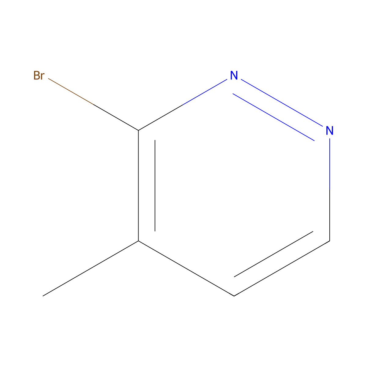 3-Bromo-4-methylpyridazine molecular structure, CAS 1416373-61-9
