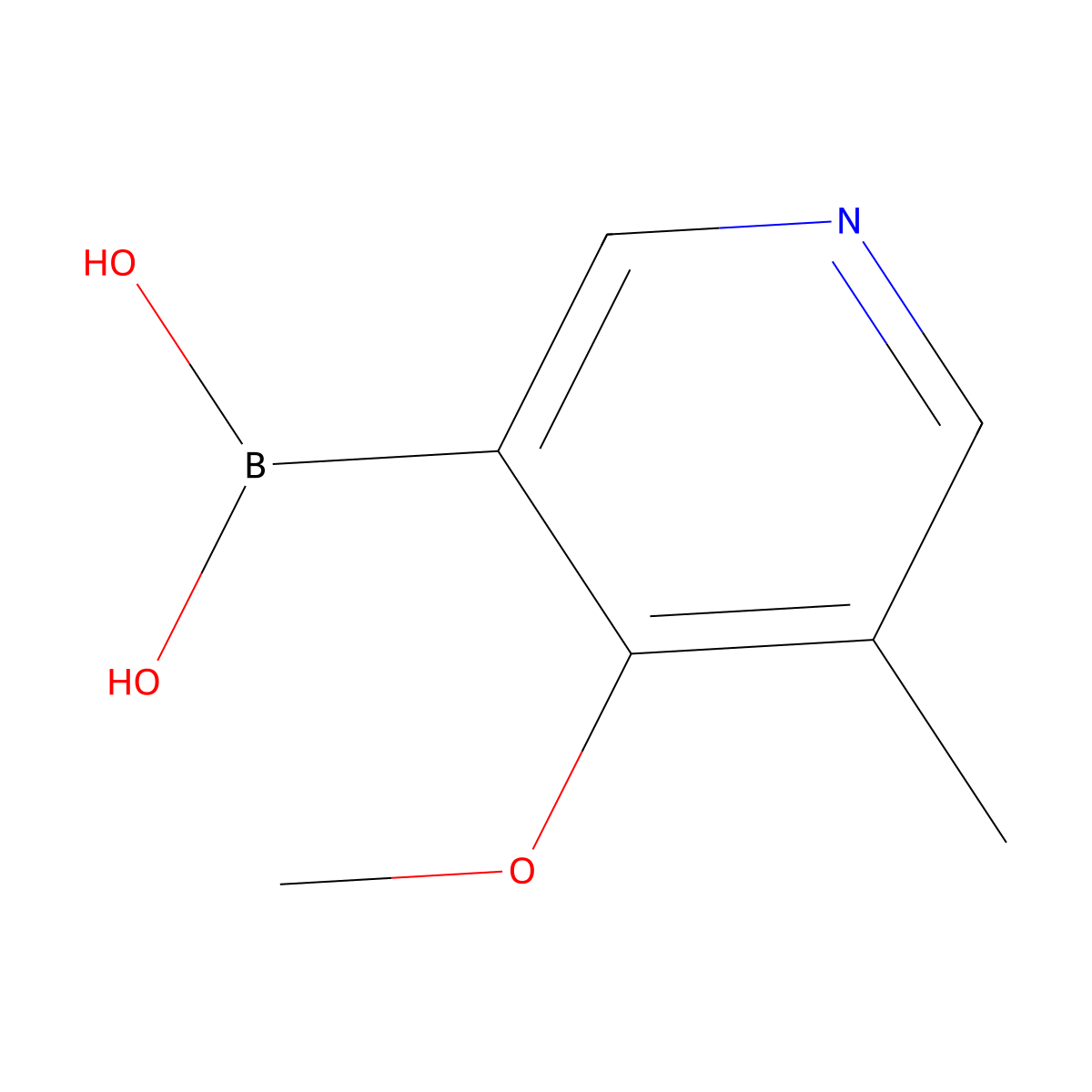4-Methoxy-3-methylpyridine-5-boronic acid molecular structure, CAS 1416423-91-0