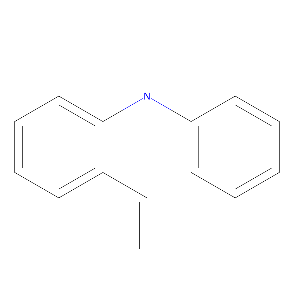 N-Methyl-N-phenyl-2-vinylaniline molecular structure, CAS 1416427-14-9