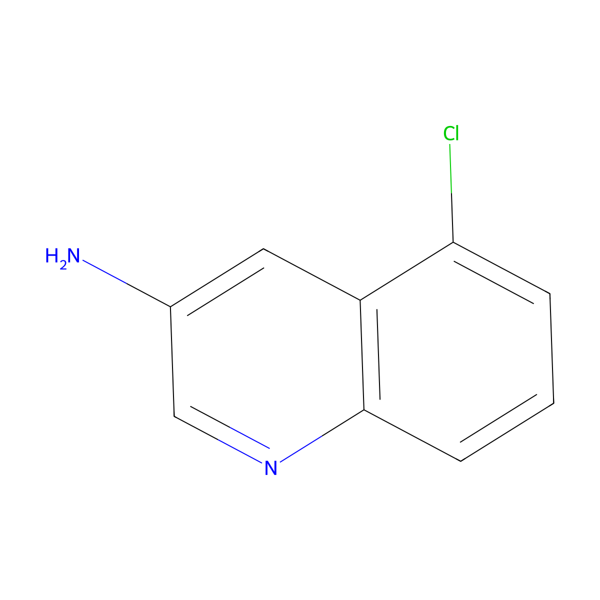 5-Chloroquinolin-3-amine molecular structure, CAS 1416437-91-6